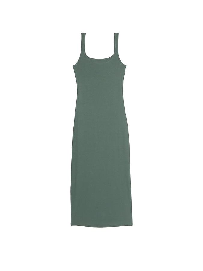 All-Day Soft Ribbed Bodycon Midi Dress image number 2