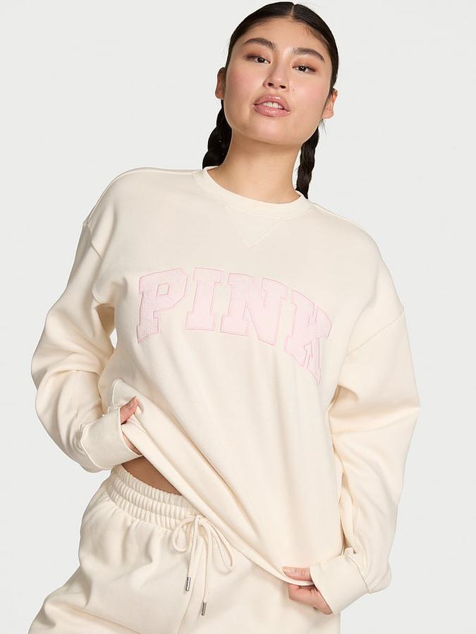 Ivy Fleece Oversized Crew Sweatshirt