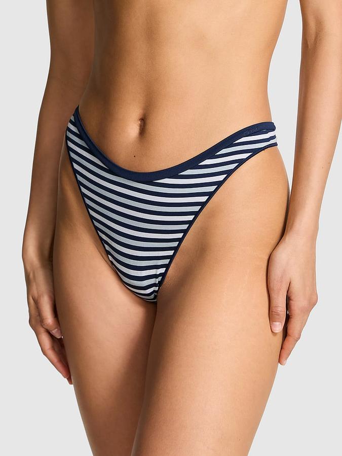 Seamless High-Leg Thong Panty image number 0