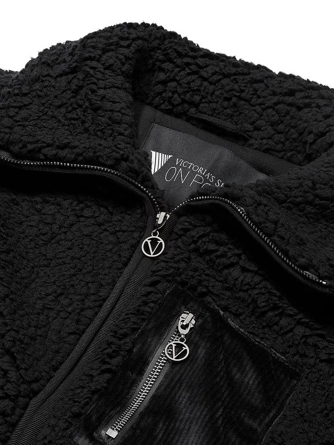 Teddy Fleece Boyfriend Jacket image number 3