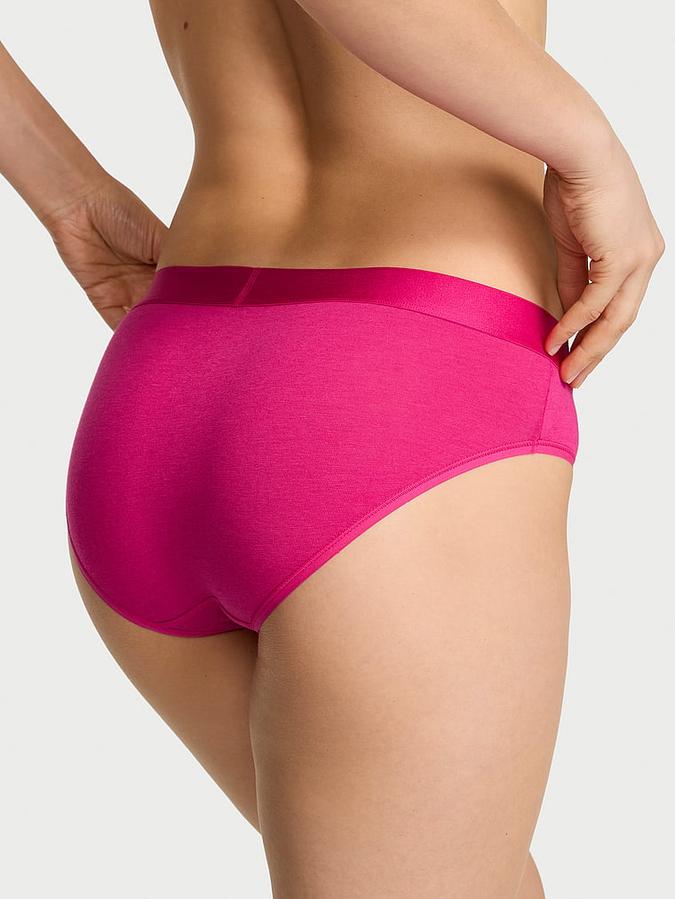 Logo Cotton Heart Shine Patch Hiphugger Panty