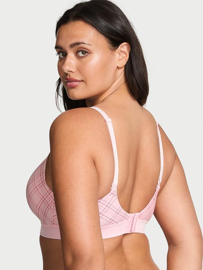 Pointelle Logo Lightly Lined Wireless Bra