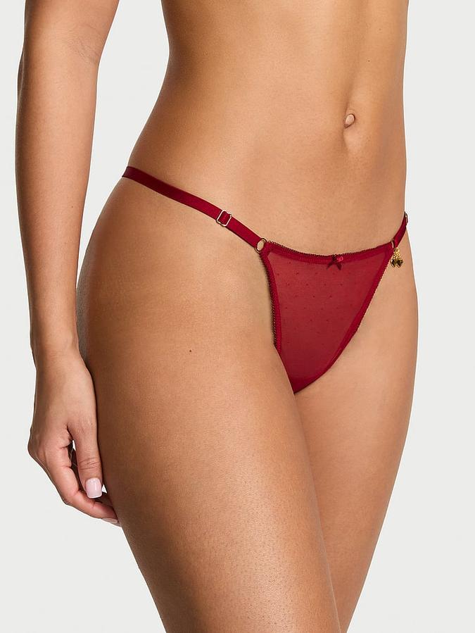 Cherry Hardware Adjustable V-String Panty