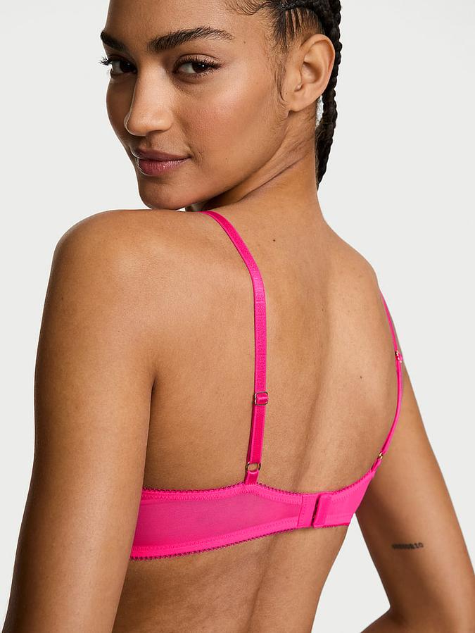 Wicked Unlined Pop Floral Embroidery Balconette Bra