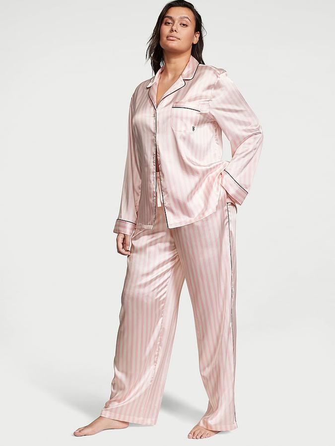 Satin Long Pajama Set image number 0