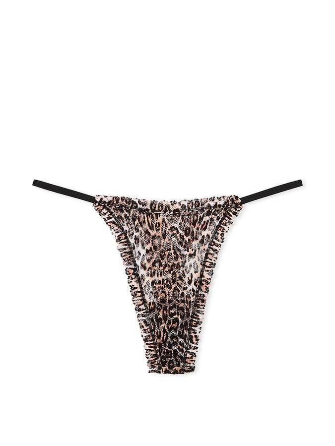Lace String Thong Panty image number 1