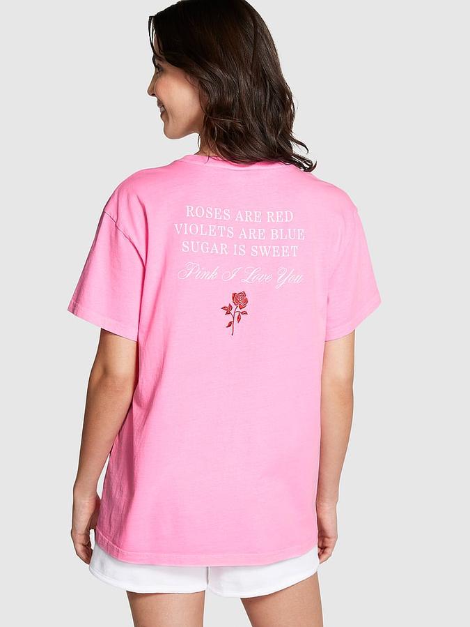 Oversized Short-Sleeve Campus T-Shirt