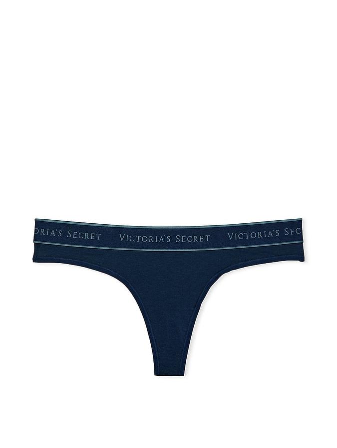 Logo Cotton Thong Panty image number 2