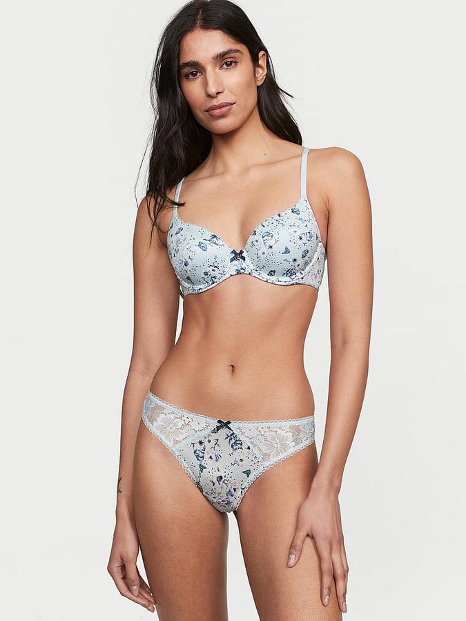 Smooth & Lace Thong Panty image number 3