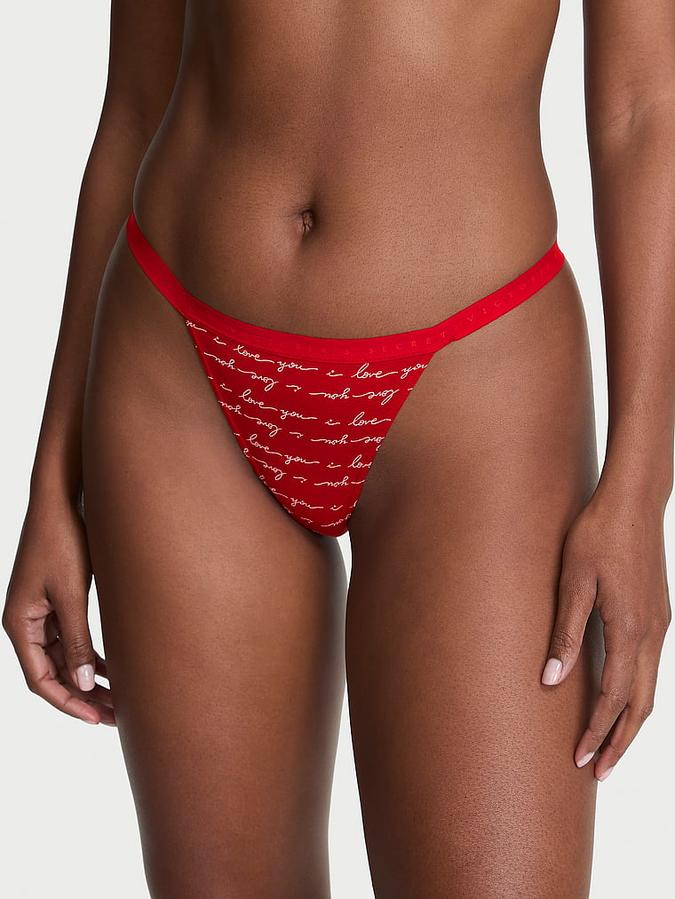 Stretch Cotton V-String Panty