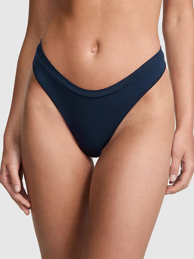 Seamless High-Leg Thong Panty image number 0