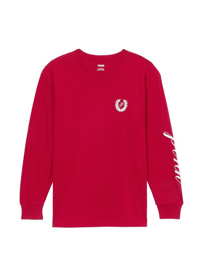 Oversized Long-Sleeve Campus Tee image number 2