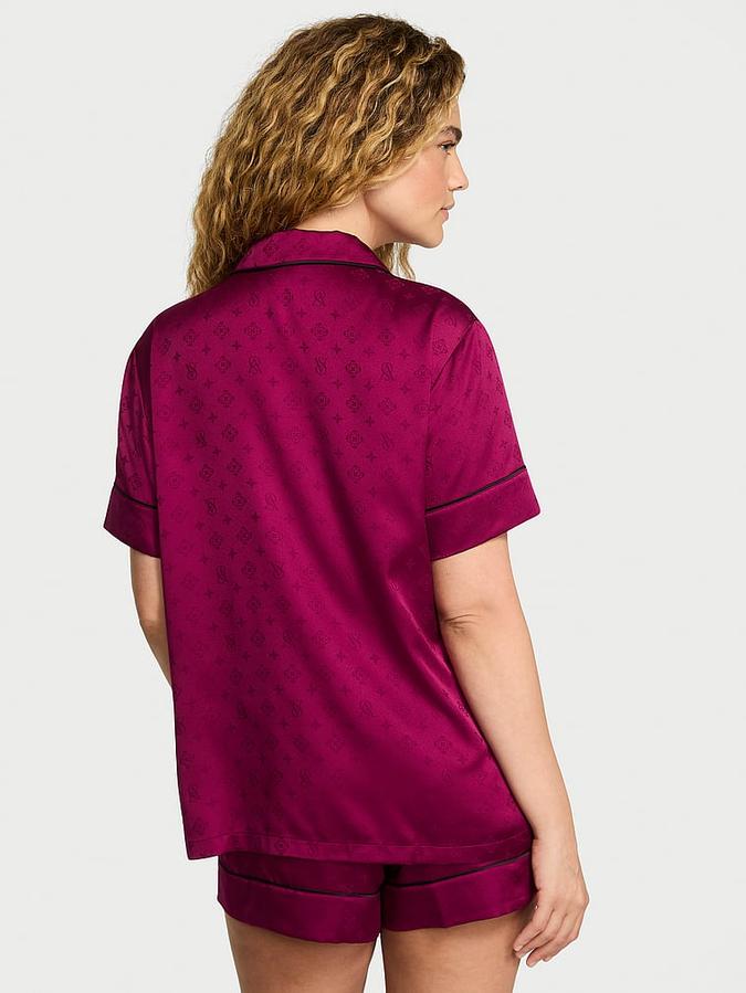 Glazed Satin Short Pajama Set