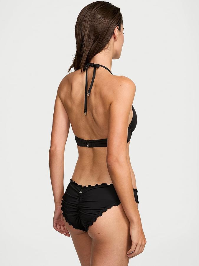 Ruched Cheeky Bikini Bottom