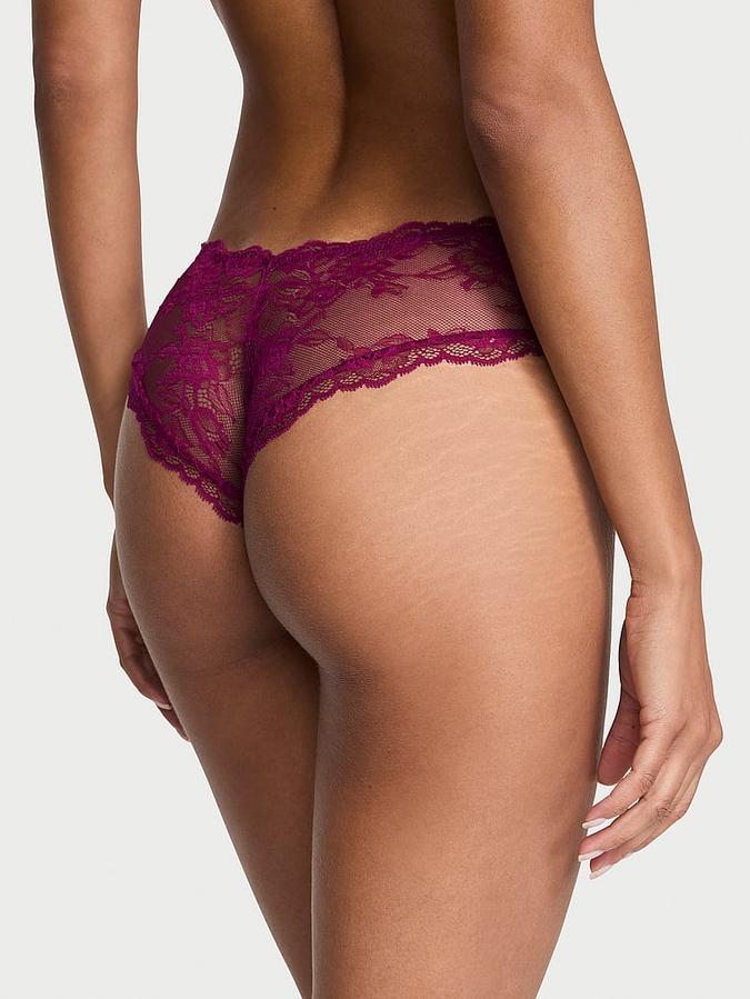 Rose Lace High-Leg Cheeky Panty image number 1