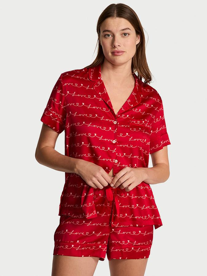 Signature Satin Short Pajama Set