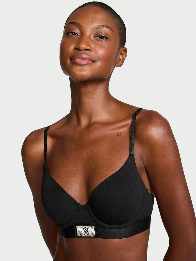 Shine Patch Lightly Lined Demi Bra image number 0