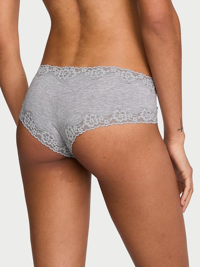 Cotton Lace-Waist Cheeky Panty