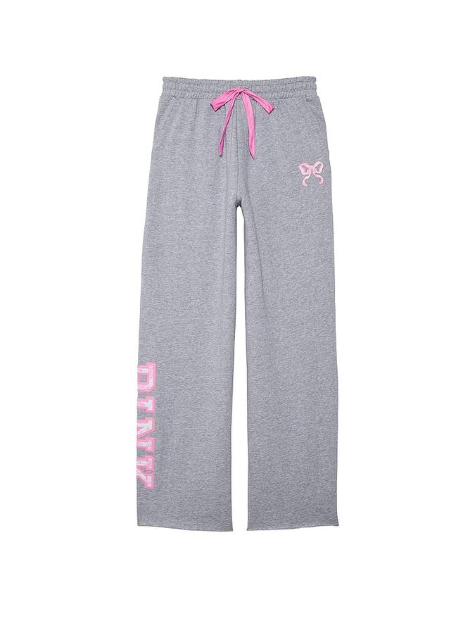 PINK x LoveShackFancy Wide-Leg Sweatpants image number 2