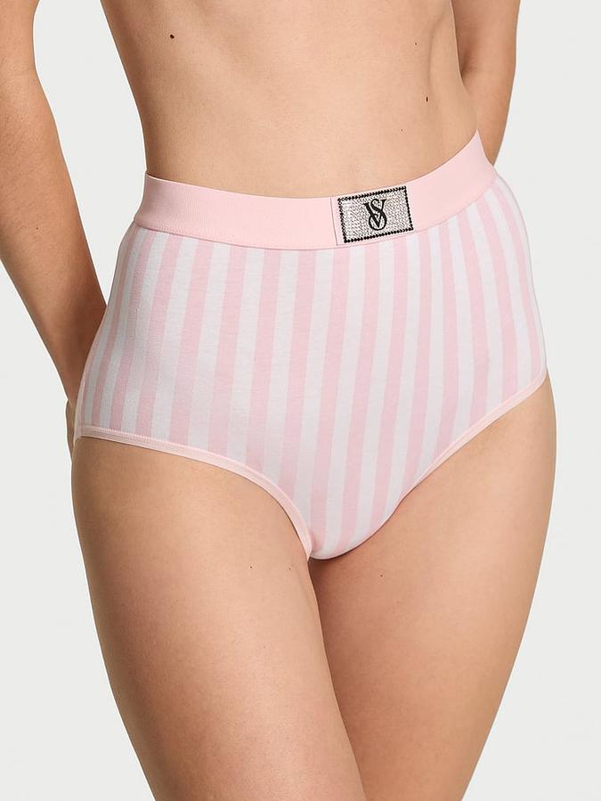Logo Cotton Shine Patch Modern Brief Panty