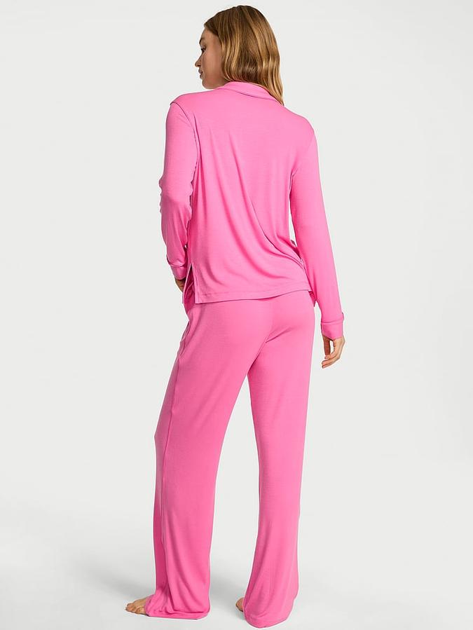 SoSoft Modal&trade; Ribbed Long Pajama Set
