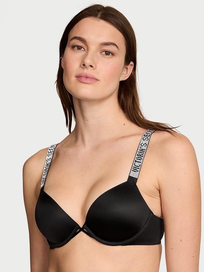 Shine Strap Push-Up Bra image number 0