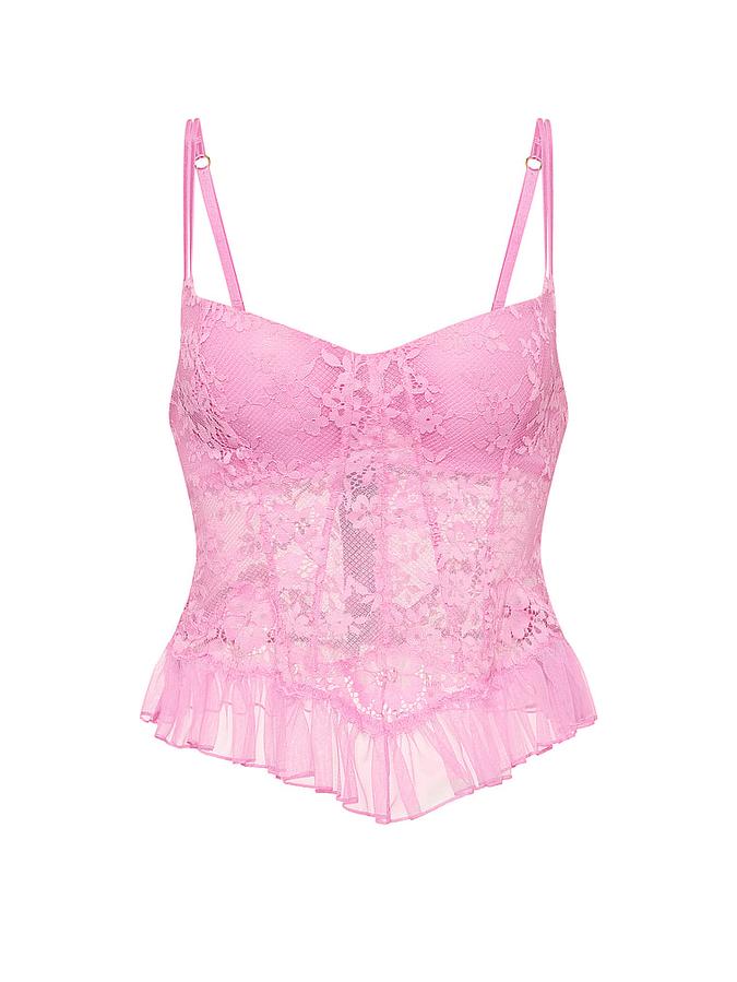 Dare to Dream Lace Ruffle Bra Top image number 2