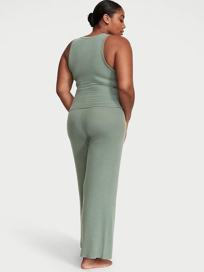 Ribbed Modal Tank & Pants Set image number 1