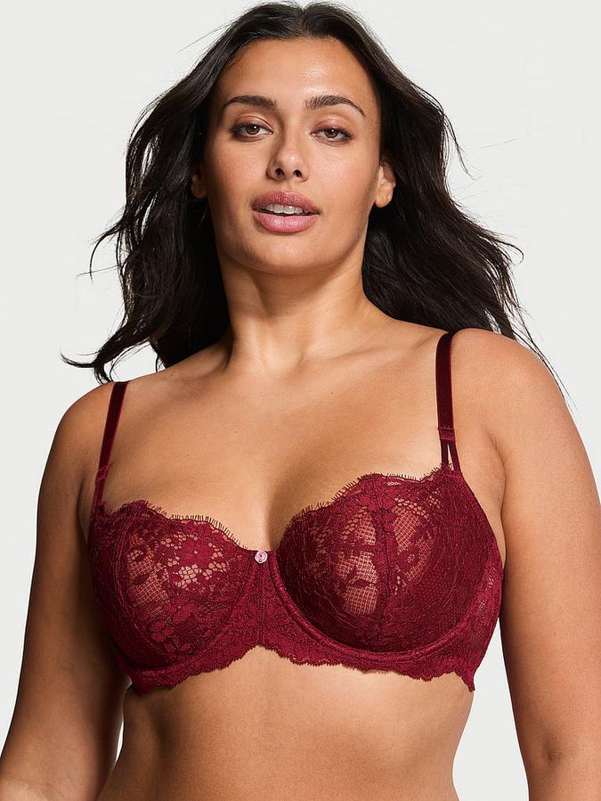 Wicked Unlined Lace Balconette Bra image number 0