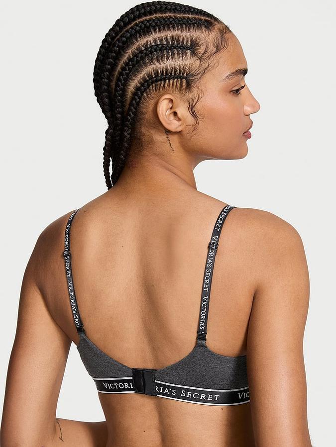 Lightly Lined Wireless Cotton Bra image number 1