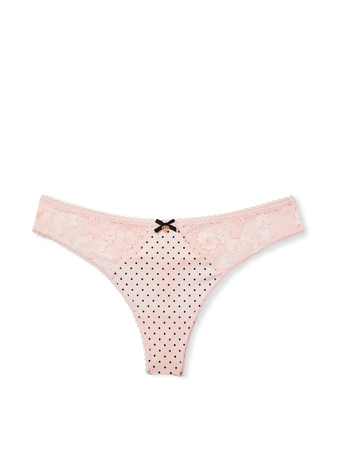 Smooth & Lace Thong Panty image number 2