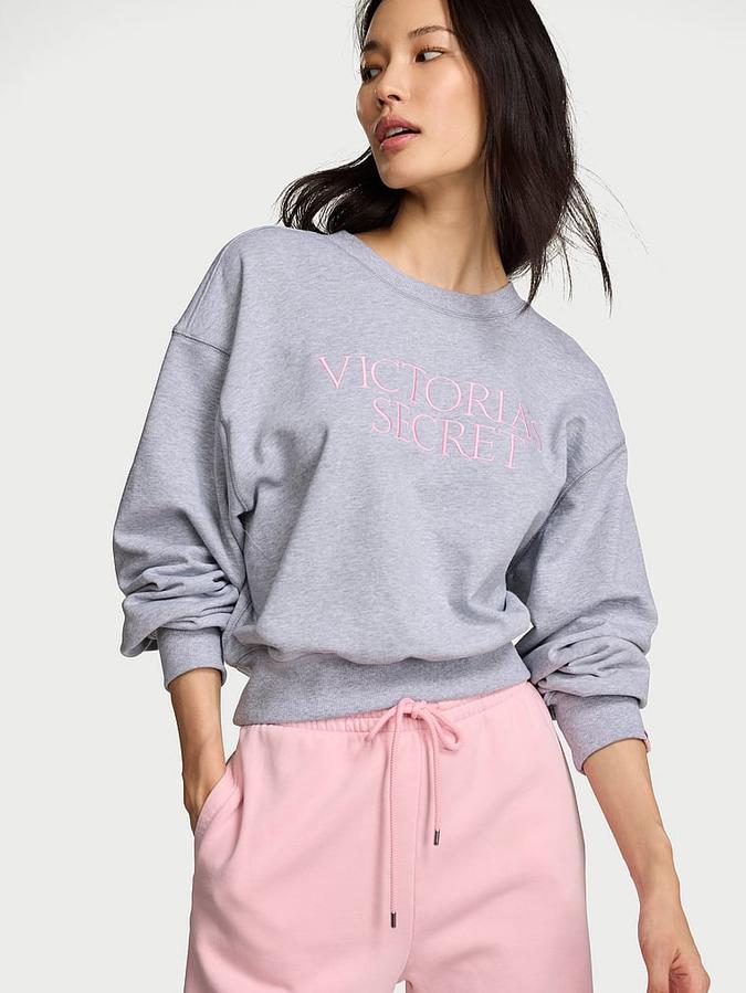 Off-Duty Terry Crop Crewneck Sweatshirt