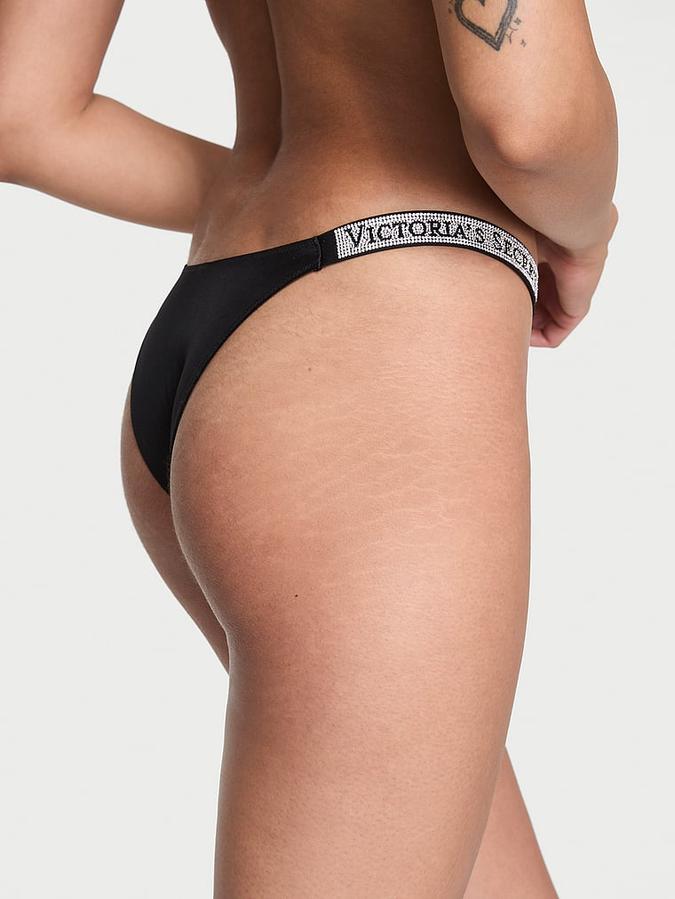 Sunset Ombr&eacute; Shine Strap Brazilian Panty