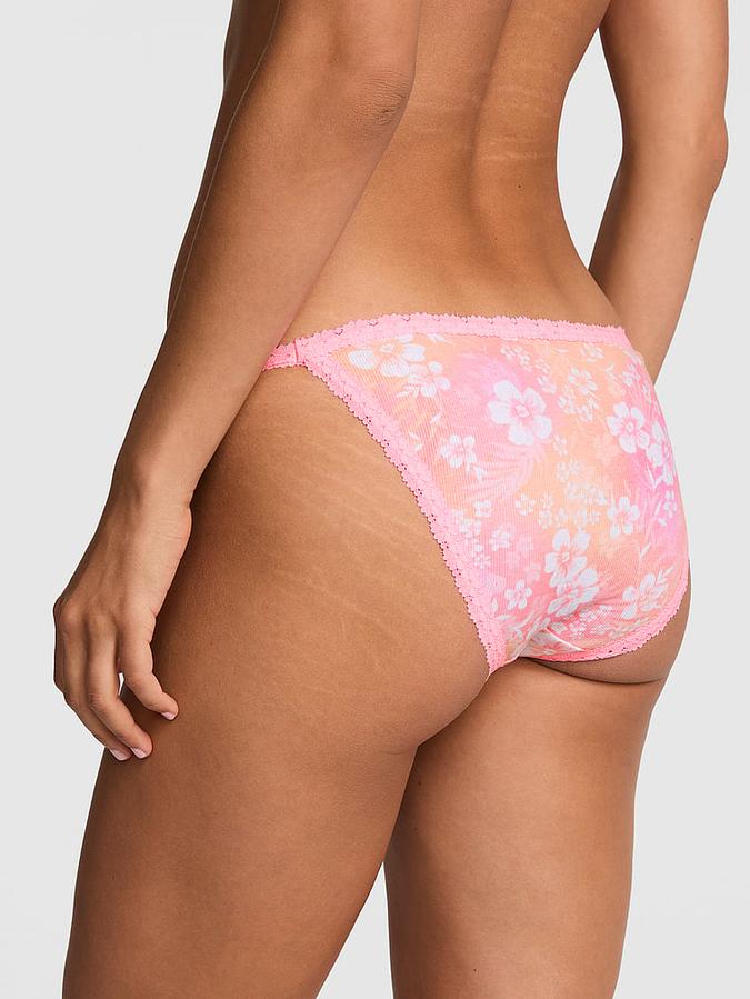 PINK Wink&trade; Lace-Trim String Bikini Panty