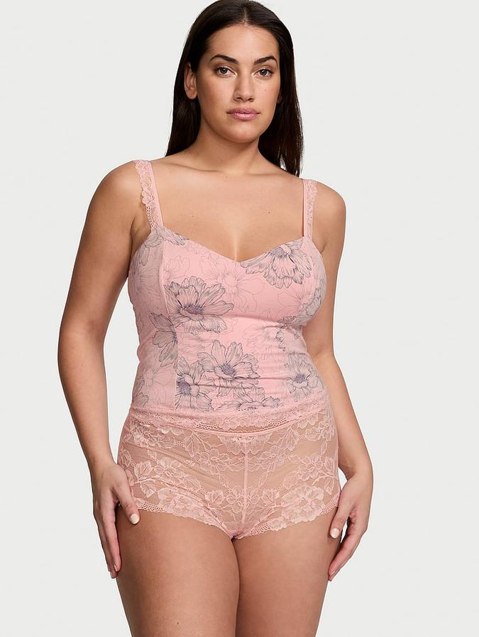 Modal & Lace Cropped Cami Set Modal & Lace Cropped Cami Set image number 0