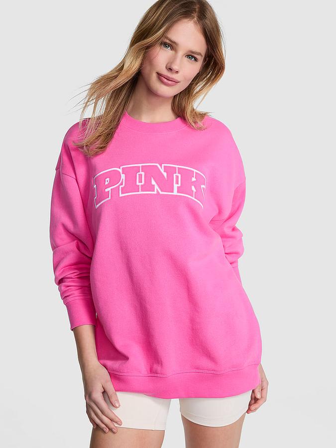 Ivy Fleece Oversized Crew Sweatshirt image number 0