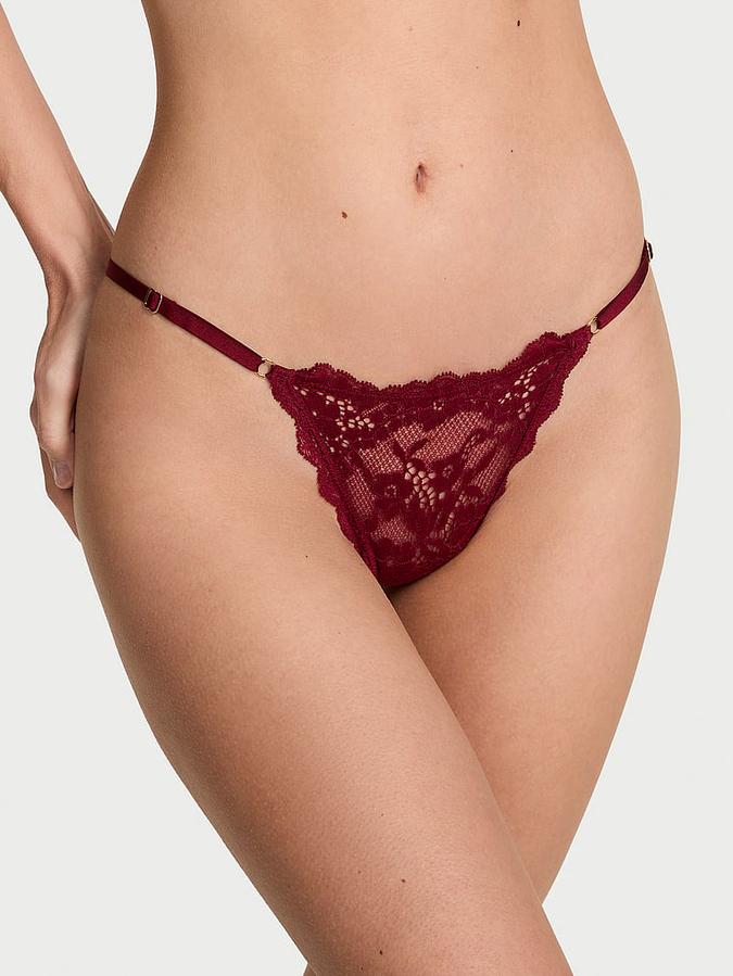 Lace Adjustable V-String Panty