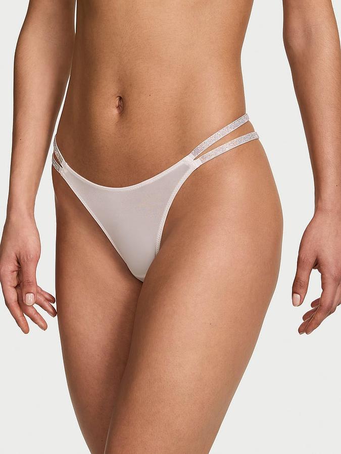 Gradient Double Shine Strap Brazilian Panty