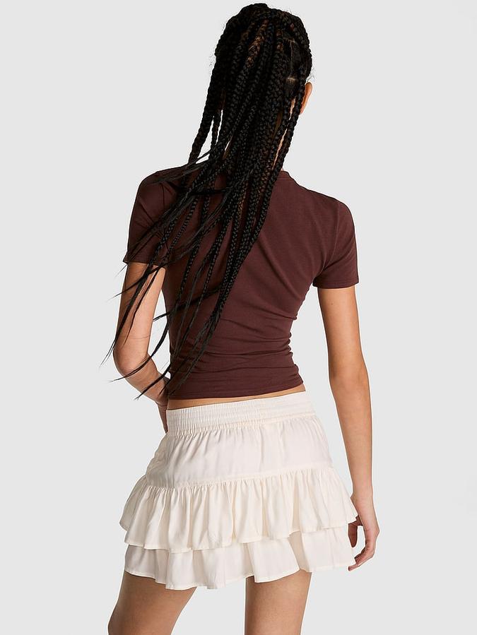 Summer Fling Satin Ruffle Skirt