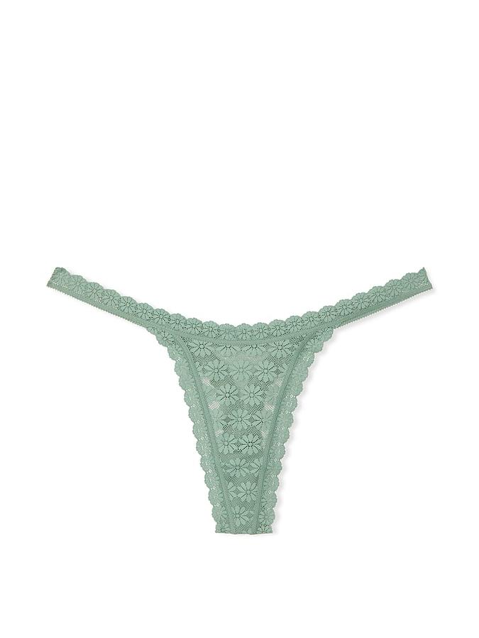 Daisy Lace String Thong Panty image number 1