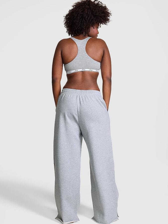 Campus Fleece&trade; Wide-Leg Split-Hem Sweatpants