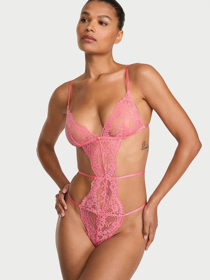 Dare to Dream Lace Strappy Triangle Teddy
