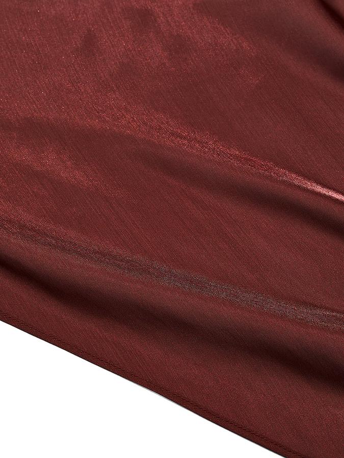 Luxe Sheer Satin Long Slip Dress image number 3