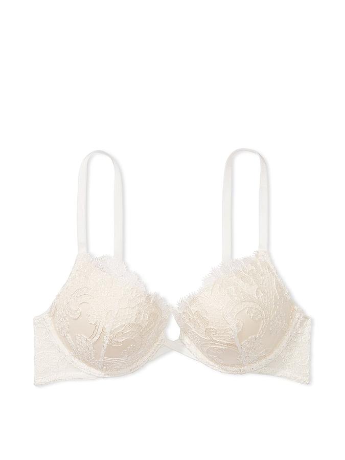 Boho Floral Embroidery Push-Up Bra image number 2