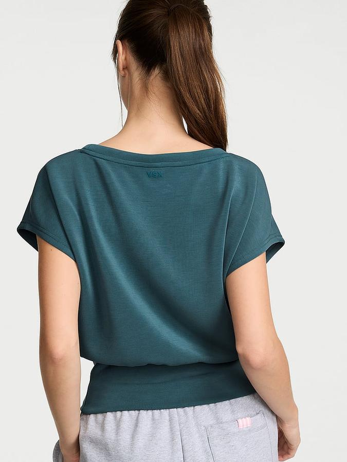 Featherweight Knit Short-Sleeve Top image number 1