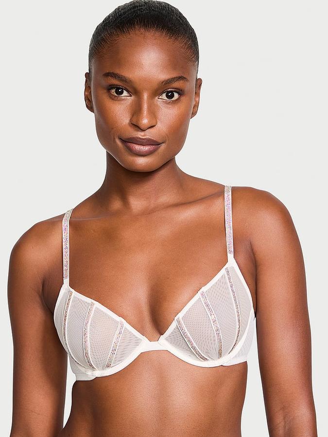 Sheer Shine Low-Cut Demi Bra image number 0