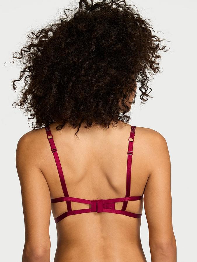 Scarlet Rose Shine Open-Cup Balconette Bra