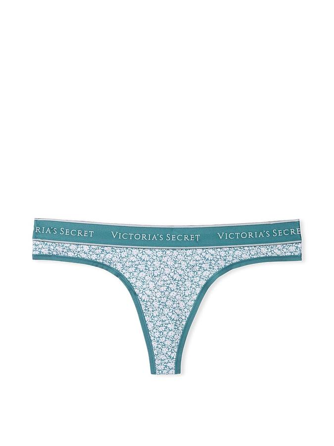 Logo Cotton Thong Panty image number 2