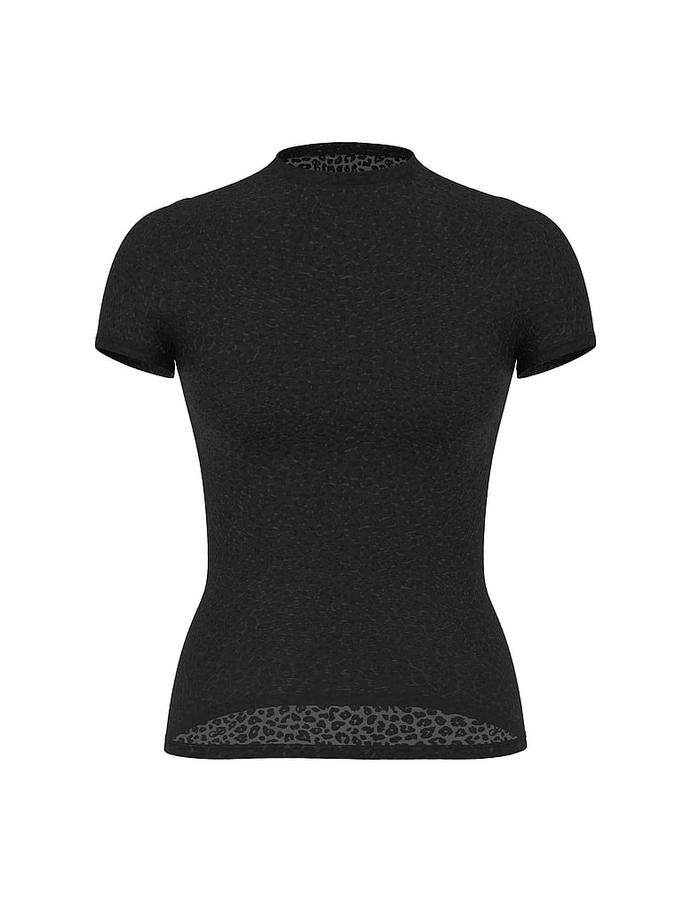 Base Leopard Mesh Short- Sleeve Tee image number 2
