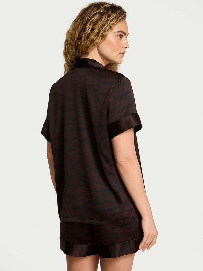 Glazed Satin Short Pajama Set